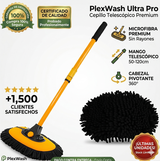 PlexWax™ Cepillo extendible en microfibra para carro
